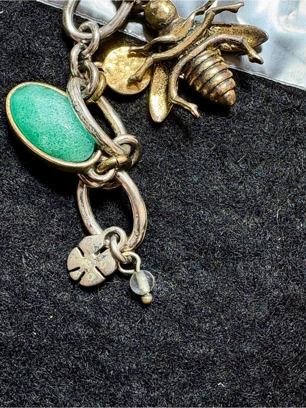 Lucky Brand Bee & Honeycomb Charm Bracelet-Beautiful Construction. Adorable! - Picture 13 of 15